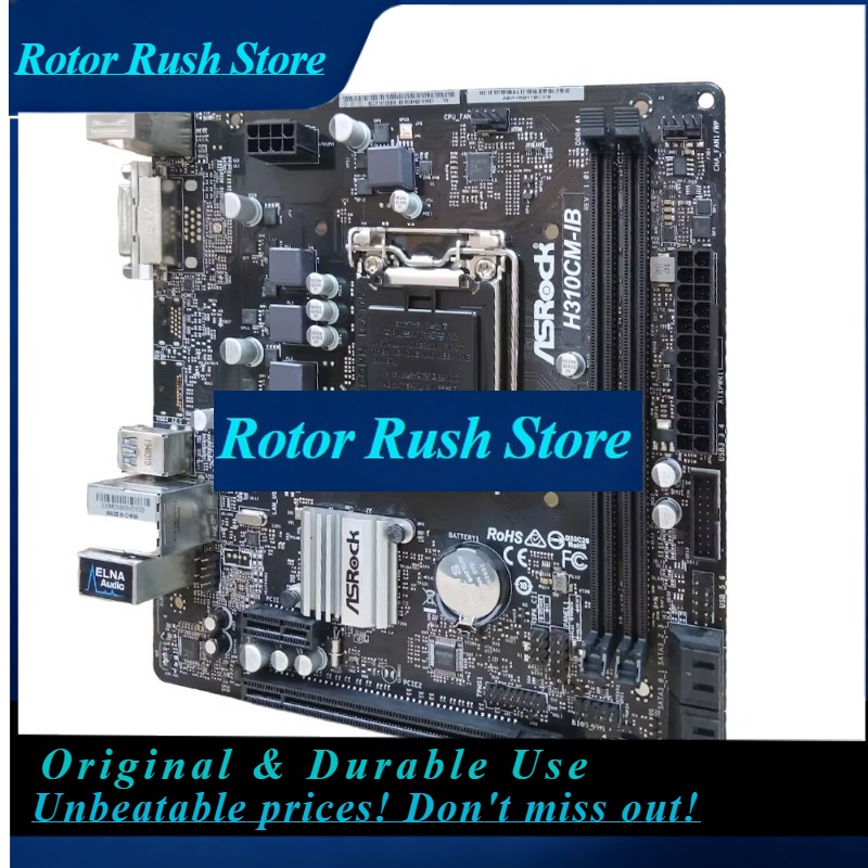 Intel Cpu Core I9 - Placa-Mãe RoRuSASRock H310CM-HDV Suporta Processadores Intel