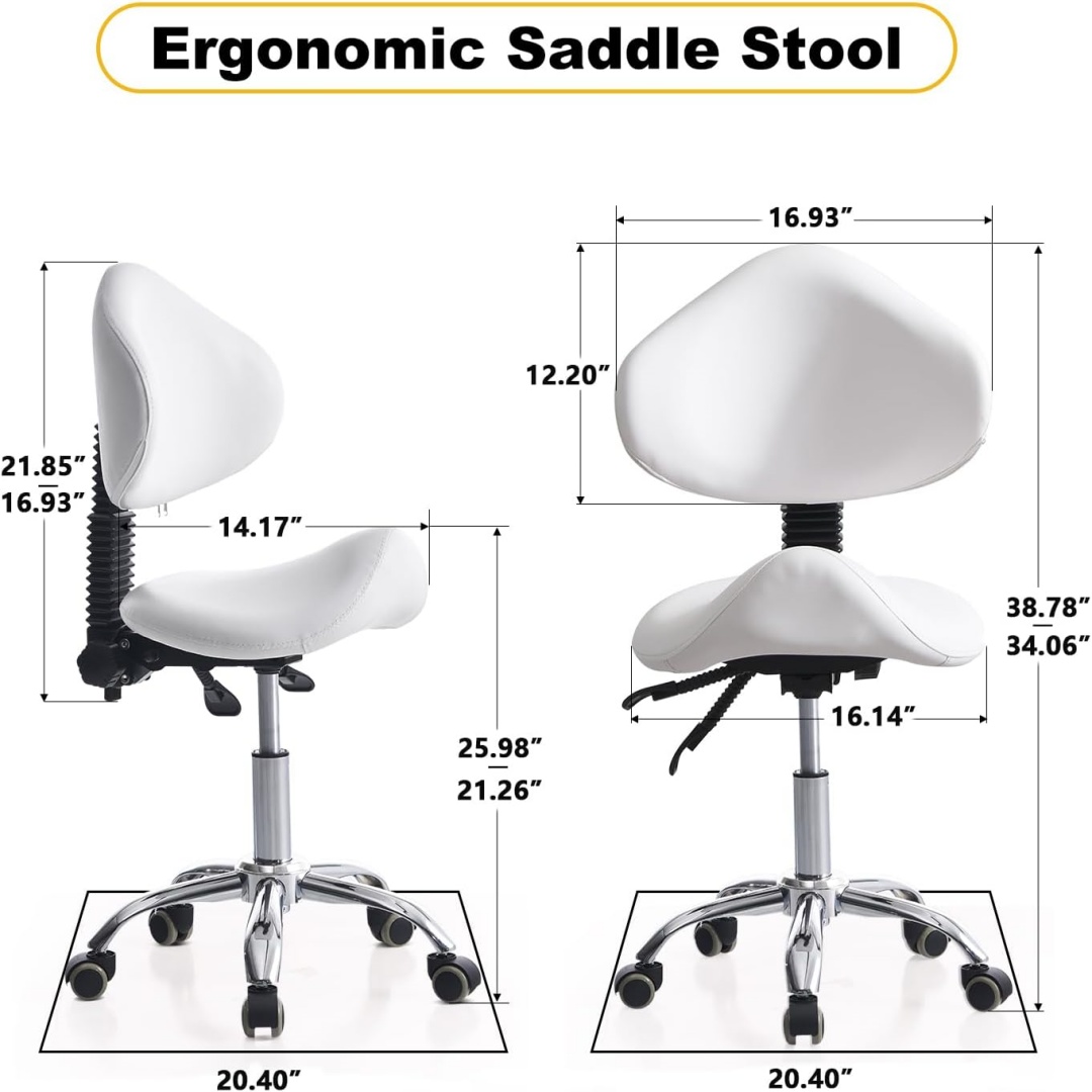 Cadeira de banco de sela com c - Office Tech Chair avaliação e preço