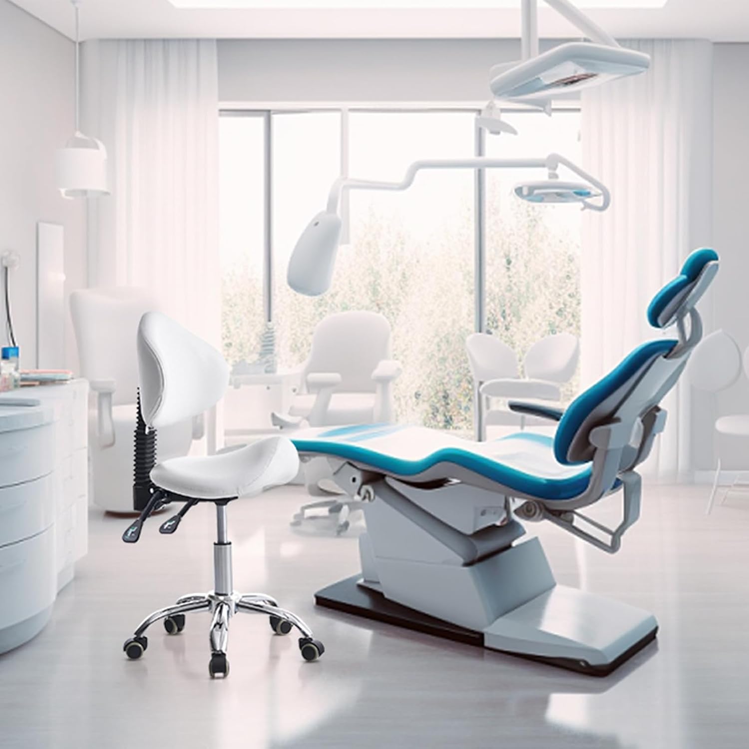 Cadeira de banco de sela com c - Office Tech Chair avaliação e preço
