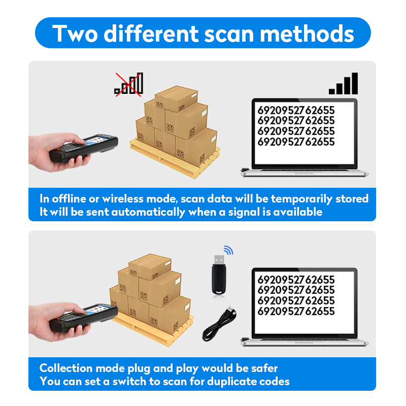 Coletor de Dados PDA QR RF6000 - Barcode Scanner 2D avaliação e preço